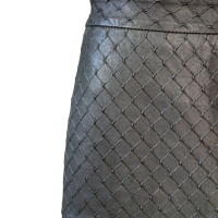 Saia Paula Raia Couro Preta-40