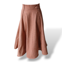 Saia Paula Raia Estrelinhas Terracota - 38