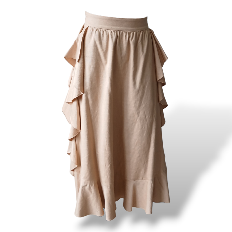 Saia Paula Raia Bege - 36 