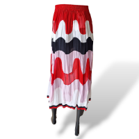 Saia Emilio Pucci Seda Pink, Vermelha, Preta e Branca - 36 Saia Emilio Pucci Seda Pink, Vermelha, Preta e Branca - 36