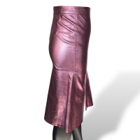 Saia Renatta Gomes Metalizada Rosa-PP