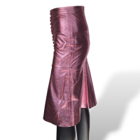 Saia Renatta Gomes Metalizada Rosa-PP