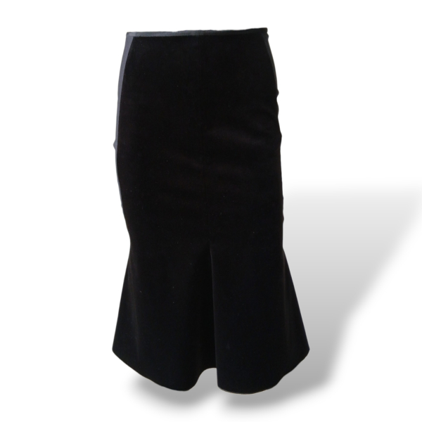 Saia Stella McCartney Veludo Preta - 36