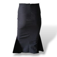 Saia Stella McCartney Veludo Preta - 36 Saia Stella McCartney Veludo Preta - 36