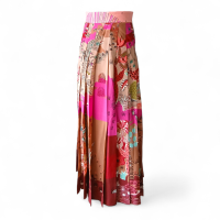 Saia Valentino Plissada Estampada - 38 