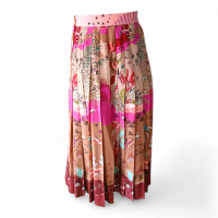 Saia Valentino Plissada Estampada - 38 