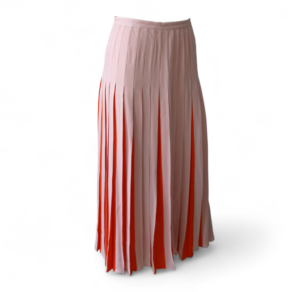 Saia Valentino Plissada Bicolor - 38 