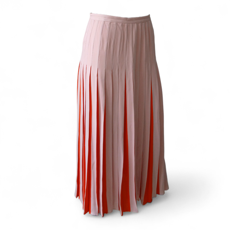 Saia Valentino Plissada Bicolor - 38 