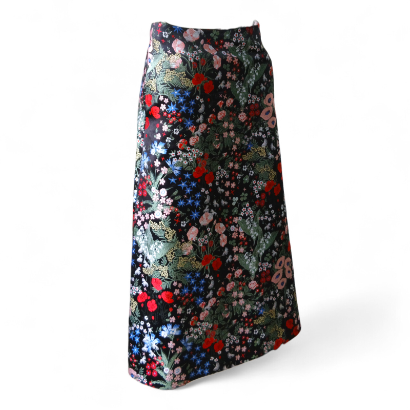 Saia Valentino Tecido Estampado - 36 