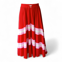Saia Valentino Plissada Vermelha - P 