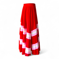 Saia Valentino Plissada Vermelha - P 