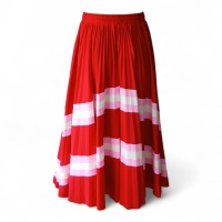 Saia Valentino Plissada Vermelha - P 