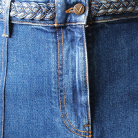 Saia Valentino Tecido Jeans - 38 