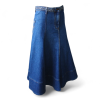 Saia Valentino Tecido Jeans - 38 