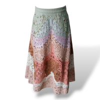 Saia Valentino Colorida Bordada - 38 