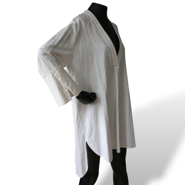 Saída de Praia Adriana Degreas Linho Lisa Branca-M