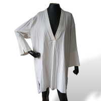 Saída de Praia Adriana Degreas Linho Lisa Branca-M