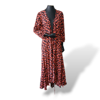 Saída de Praia Ganni Estampa Floral - 38 
