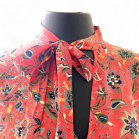 Saída de Praia Sun NKStore Seda Estampada-38