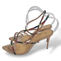 Sandália Alexandre Birman Nude com Pedras Coloridas - 37