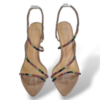 Sandália Alexandre Birman Nude com Pedras Coloridas - 37