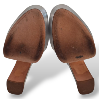 Plataforma Alexandre Birman Pepitta 120 Prateada - 37