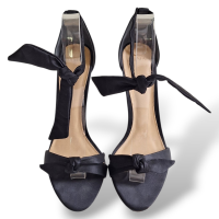 Sandália Alexandre Birman Preta Tecido-38