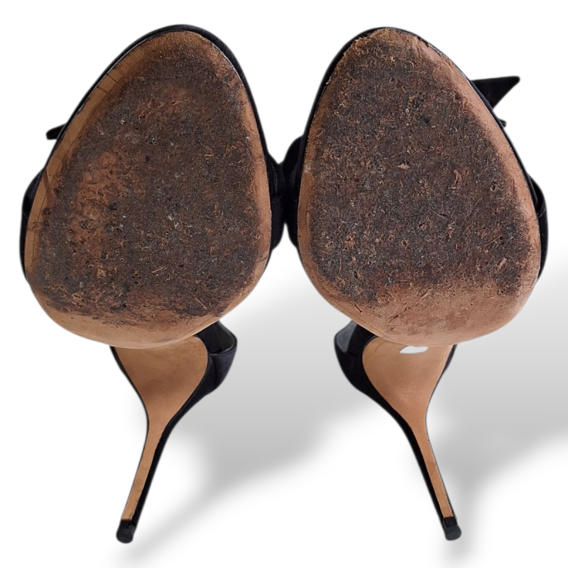 Sandália Alexandre Birman Preta Tecido-38