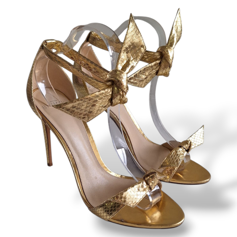 Sandália Alexandre Birman Clarita Dourada-38 Sandália Alexandre Birman Clarita Dourada-38