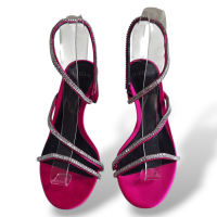 Sandália Alexandre Birman Pink em Cetim com Strass-35