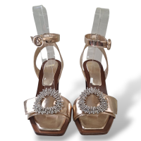 Sandália Alexandre Birman Dourada com Strass-35