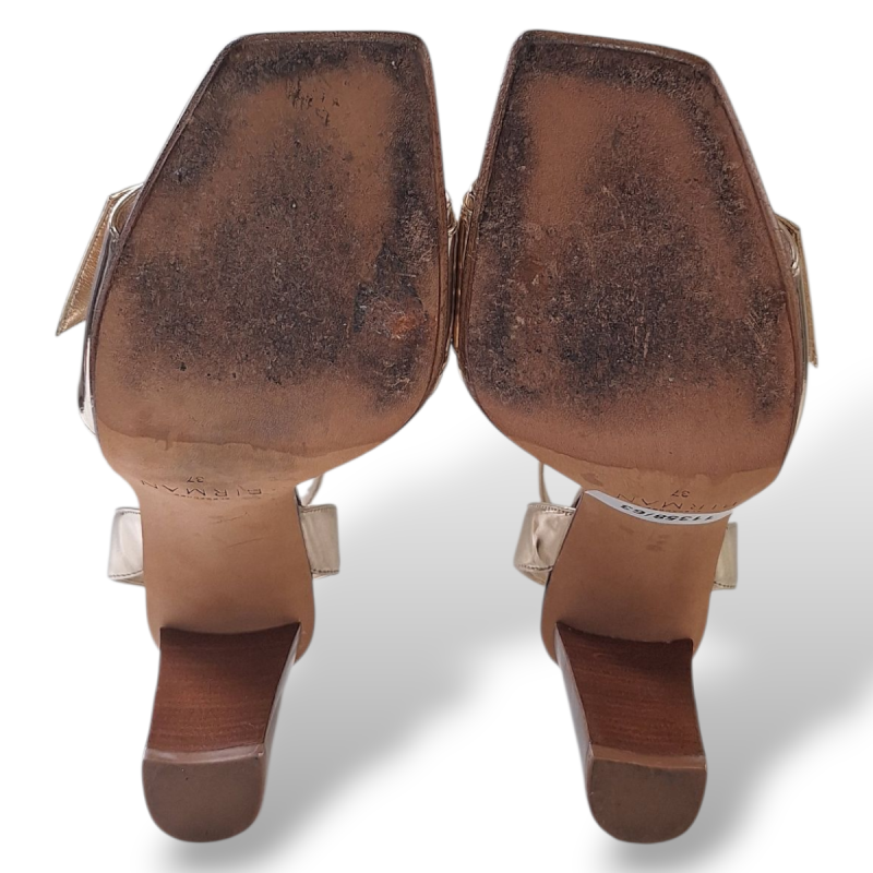 Sandália Alexandre Birman Dourada com Strass-35