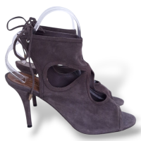 Sandália Aquazzura Cinza Camurça-35