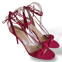 Sandália Aquazzura Suede Rosa-38