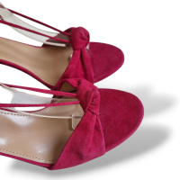 Sandália Aquazzura Suede Rosa-38