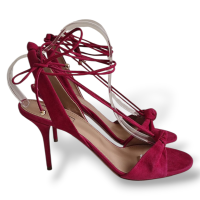 Sandália Aquazzura Suede Rosa-38