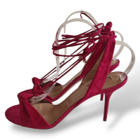 Sandália Aquazzura Suede Rosa-38