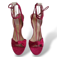 Sandália Aquazzura Suede Rosa-38