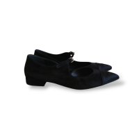 Sapatilha Mary Jane Chanel Suede Preto - 38 Sapatilha Mary Jane Chanel Suede Preto - 38