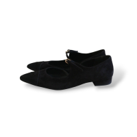 Sapatilha Mary Jane Chanel Suede Preto - 38 Sapatilha Mary Jane Chanel Suede Preto - 38