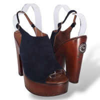 Tamanco Chanel Suede Preto - 38