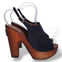 Tamanco Chanel Suede Preto - 38