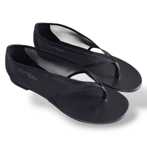 Sandália Courrèges com Mesh Preta-36