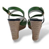 Anabela Christian Dior Azul, Verde e Branca-37