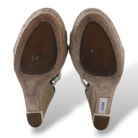 Anabela Christian Dior Azul, Verde e Branca-37