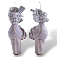 Sandália Framed Xadrez Lilás-36