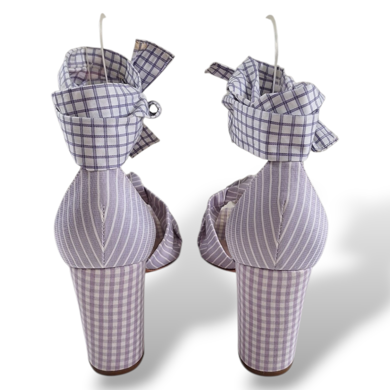 Sandália Framed Xadrez Lilás-36