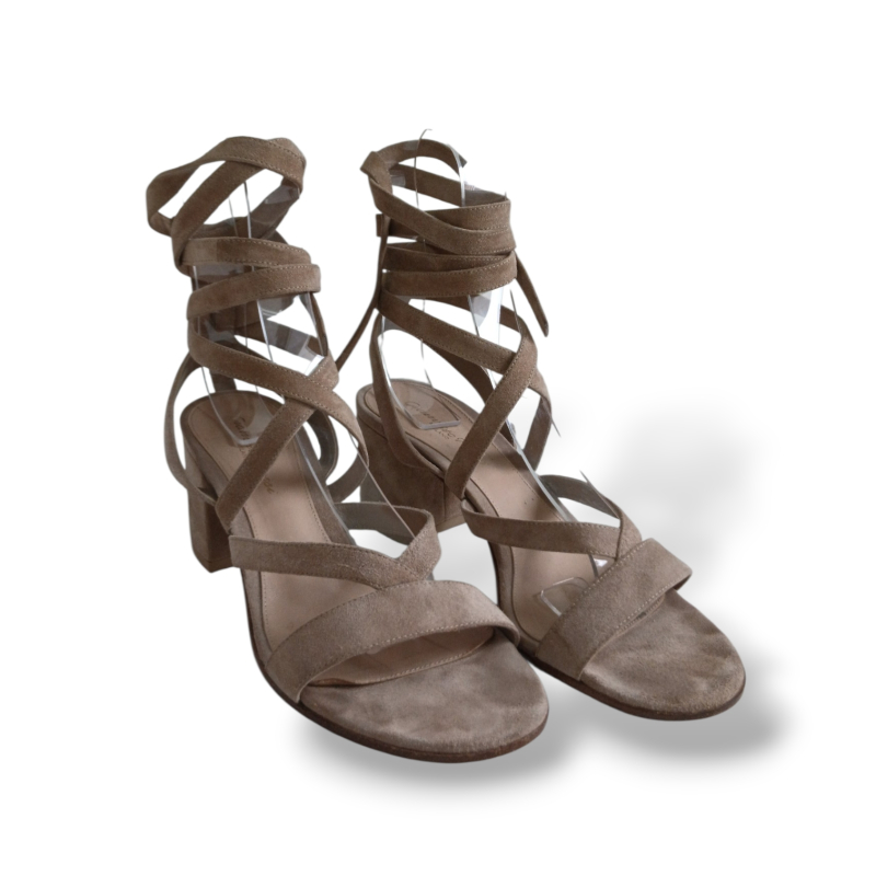 Sandália Gianvito Rossi Suede Bege - 35