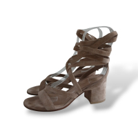 Sandália Gianvito Rossi Suede Bege - 35