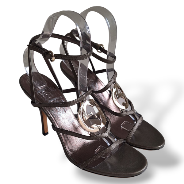 Sandália Gucci Verde Militar-34